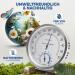 MAVORI 2in1 Stainless Steel Thermometer & Hygrometer | Analog Indoor Climate Control | Accurate Air Humidity & Temperature | 12.5cm - Buy Online on GoSupps.com