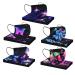 50Pc Disposable Black Face_Masks with Colorful Butterfly Printed Designs for Adult, 3-ply Face Breathable Filter Protective Multicolor1