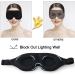 Glory 3D Memory Foam Sleeping Mask - 100% Light Blockout with Earplugs and Travel Cover - Adjustable Strap - Black - Buy Online on GoSupps.com