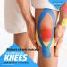 Physix Gear Sport Kinesiology Tape - Waterproof Muscle Support Adhesive - 2in x 16.4ft Roll - Therapeutic Aid for Injury Recovery - Blue (1 Pack) - Buy Online on GoSupps.com