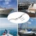 APACALI Metal Rope Cleats Boat Cleat Set - 2, 4, 6 Inch Sizes - Mounting Screws Included - Ideal for Boat Deck, Dock, or Home Decor - 8pcs - Buy Online on GoSupps.com