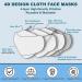 4 Layer Reusable Cloth Face Mask with Nose Wire - Anti-Fogging, Breathable & Adjustable - Multicolor-1 - Buy Online on GoSupps.com