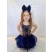 Zaclotre Little Girls Sequin Leotard | Sparkly Navy Ballet Tutu Dress for Kids 8-9 Years - Buy Online on GoSupps.com