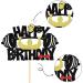 Blumomon 1Pc Glitter Gym Theme Birthday Cake Topper Weight Lifting Cake Decoration for Men Boy Weight Lifting Gym Fitness Themed Birthday Party Supplies Fitness-1 - Buy Online on GoSupps.com