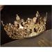 SWEETV Gold Queen Crown for Women - Wedding, Pageant & Costume Party Accessory for Birthday, Halloween, Baby Shower - Buy Online on GoSupps.com