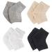 4 pairs silicone gel heel socks moisturizing heel socks cracked gel heels socks heels repair socks heel protection socks for dry hard torn skin (4 colors)