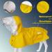 Waterproof Dog Raincoat Adjustable Reflective Lightweight Pet Rain Clothes with Poncho Hood(Yellow XX-Large) XX-Large Yellow - Buy Online on GoSupps.com
