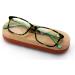 Rectangular Acetate Reading Glasses - Anti Blue Light UV Protection Reduce Eyestrain - Tortoise & Teal 1.75x - Buy Online on GoSupps.com
