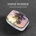 Summer Palm Tree Printed Square Pill Box - Portable Travel Medicine Organizer - Buy Online on GoSupps.com