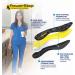 Powerstep Pinnacle Work Arch Support Insoles - Black/Yellow - Men's 4-4.5 / Women's 6-6.5 - Buy Online on GoSupps.com
