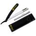 Professional Barber Straight Edge Barber Razors Macs Brand-51-01 (Black Handle Razors)