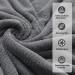 Premium Grey Microfiber Washcloths Set 13x13 - Quick Dry & Highly Absorbent for Bathroom, Hotel, Spa - 4 Pack - Buy Online on GoSupps.com