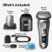 Buy Braun Series 9 Pro 9487cc Electric Razor for Men - Wet & Dry Rechargeable Shaver with Clean & Charge Station | International Shipping - Buy Online on GoSupps.com