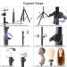 Adjustable Heavy Duty Metal Wig Stand Tripod for Styling & Display - 73.6 Inch Black with Carry Bag - Buy Online on GoSupps.com