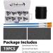 Dovesun Fishing Rod Repair Kit - Premium Stainless Steel & Carbon Guides 8 Sizes 21 Pieces - Durable Rod Tips & Nylon Wrap for Baitcasting Rods - Buy Online on GoSupps.com