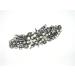 Vintage Crystal Flower Hair Barrette - 8cm Antique Style Hair Clip in Silver - Buy Online on GoSupps.com