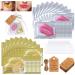 100 Set Lip Masks Eye Mask Wedding Favor Baby Shower Favor Gold Under Eye Mask Pink Lip Mask Effectively Moisturizing the Lip Eye Skin for Dry Lip Dark Circles Eyes Moisturizing Hydrating