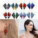 Feylie Butterfly Wing Drop Earrings | Stylish Leather Pendant Earrings for Women & Girls | Perfect Party Gift - Buy Online on GoSupps.com