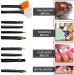 Glow 20 Piece Nail Art Brushes and Dotting Tools Kit - Premium Quality for Beginners & Professionals - Wooden Handle - Black - Buy Online on GoSupps.com