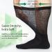 Extra Wide Diabetic & Medical Socks - 2 Pairs, Black 10-13 | Bariatric, Hospital, Walking Boot Replacement & Lymphedema Socks - Buy Online on GoSupps.com