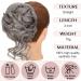 Claw Messy Bun Hairpieces Wavy Curly 75G Thick Hair Chignon Tousled Updo Doughnut Hair Bun Synthetic Ponytail Dark Grey - Buy Online on GoSupps.com