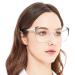 OCCI CHIARI Oversized Reading Glasses Women's Readers (1.0 1.25 1.5 1.75 2.0 2.25 2.5 2.75 3.0 3.5 4.0 5.0 6.0) Transparent 1.0 x