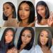 12 Natural Bob Wig Human Hair 13x4 HD Lace Front | 150 Density | Glueless, Pre Plucked with Baby Hair | Short Bob Wig for Black Women - Buy Online on GoSupps.com