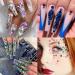 HOINCO 3120 Lake Blue Diamond Nail Rhinestones - 3D Crystal AB Gemstone Mix for Nail Art DIY - Includes Tweezers - Buy Online on GoSupps.com