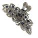 Vintage Style Hair Clips for Women & Girls - Large Rhinestone Alloy Hair Clips - Fashionable Retro Flower Design for Thick Hair (2PCs 6cm) - Buy Online on GoSupps.com