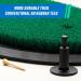 Fiberbuilt Adjustable Golf Tee - Premium Driving Range Mat Tees for Practice Net or Simulator - 2 Pack Black - Buy Online on GoSupps.com