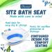Fivona Unisex Sitz Bath Seat for Hemorrhoid, Fissure, Postpartum Care - BPA Free, Ergonomic Anti-Spill Design - Universal Fit - Buy Online on GoSupps.com