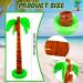 2 Pack 40 Inch Inflatable Palm Trees - Tropical Coconut Tree Decorations for Summer Beach & Hawaiian Parties - Buy Online on GoSupps.com