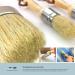 Vintage Tonality Chalked Paint Brush Set - 3 Brushes with Natural Boar Hair Bristles for Furniture, Clear Wax, Stencil & Milk Paint - Buy Online on GoSupps.com