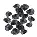 Soulnioi Crystals and Healing Stones 20pcs Raw Black Tourmaline Obsidian Stones for Protection Spiritual Meditation