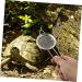 GANAZONO 6 Pcs Reptile Sand Shovel Reptichip Strainers Fine Mesh Pet Poo Shovel Silver Stainless Steel 20X7X3CMx3pcs Silverx3pcs - Buy Online on GoSupps.com