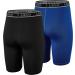 LEAO Youth Boys Compression Shorts 2-Pack Black/Royal Blue Large - Performance Athletic Underwear & Sports Boxer Briefs - Buy Online on GoSupps.com