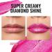 Oulac Diamond Lustre Lipstick - Highly Pigmented Vegan Pink Lip Makeup Long-Lasting Moisturizing Formula Sparkle Sensation D02 - Buy Online on GoSupps.com
