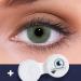 Buy Lenzotica Platinum Gray Contact Lenses Strong Natural Look 1 Pair (2 Pieces) Dia 14.00 3-Month Soft Lenses No Prescription Needed International Shipping Available - Buy Online on GoSupps.com