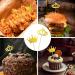14Pcs Gold Cake Topper Decorations Birthday Cupcake Toppers Crown Cupcake Toppers for Coronation Party Birthday Party Wedding Party - Buy Online on GoSupps.com