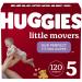 Huggies Little Movers Baby Diapers Size 5 (27+ lbs), 60 Count (Pack of 2)