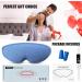 Best Heated Eye Mask for Dry Eyes - Smart Temp Control - Relief for Stye, Chalazion, Blepharitis - 3D Eye Mask for Sleep & Migraine - Light Blue - Buy Online on GoSupps.com