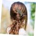 Minkissy Eucalyptus Bride Comb - Strass Decorative Alloy Bridal Hairpiece for Weddings | Medium Green Wedding Accessories - Buy Online on GoSupps.com