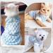 Shop Lynine Monochrome Dog Sweater Warm & Comfortable Winter Knit for Dogs | Blue M Size - Buy Online on GoSupps.com