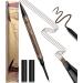 Microblading Eyebrow Pen - Eyebrow Pencil 2-in-1 Dual-Ended Eye Brow Pencils for Women with 4-Fork-Tip & Ultra-Fine Brow Pencil Tip Create Natural Hair-Like Brows Last All-Day Dark Brown