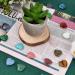 Kioiner 20 Pcs Heart Shape Stones 2 cm Love Heart Healing Crystal Stones Natural Heart Worry Stones Chakras Stones for Women Yoga Witchcraft Meditation Stress Reiki Energy Balancing Home Decoration - Buy Online on GoSupps.com