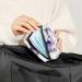 Large Capacity Women's Storage Bags for Bandages Menstrual Cups & Makeup | Travel Organizer | Crane & Lotus Pattern | 4.7x6.6x6 in - Buy Online on GoSupps.com