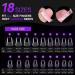 Buy Gelike EC Extra Short Almond Nail Tips - 240 PMMA Resin Artificial Nail Tips for Wide Nail Beds | XXS Soft Complete Cover 18 Sizes Available - Buy Online on GoSupps.com