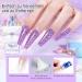 Dipping Powder Nails Set - 29PCS Starter Kit | 8 Colors French Nail Powder + Activator Base & Top Coat | Ideal for Beginners | Pink Blue & Glitter Manicure - Buy Online on GoSupps.com