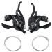 CHAOYANG Shifter 3x7 Speed Shifter Brake Lever Set 21 Speed Bike Gear Shifter and V Brake Cable for Moutain Bike, Road Bike, MTB, BMX, Fixie Gear, Cycling