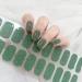 Semi Cured Gel Nails Strips 22 Stickers Nail Wraps Soft Self-Adhesive Gel Nail Stickers Salon-Quality Glitter Gel Nail Strips for Nails Manicure Require UV/LED Lamp (118-Sparkling Green)